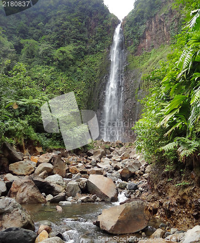 Image of caribbean waterfall