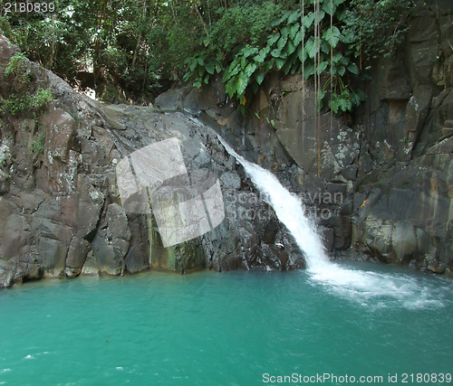Image of caribbean waterfall