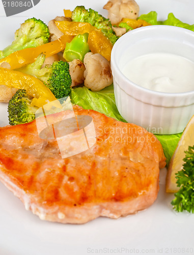 Image of salmon steak