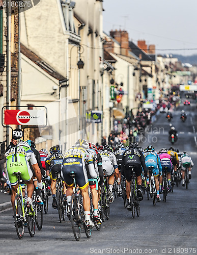 Image of The Peloton- Paris Nice 2013 in Nemours