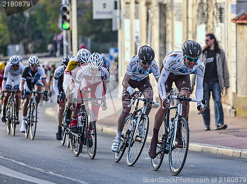 Image of The Peloton- Paris Nice 2013 in Nemours