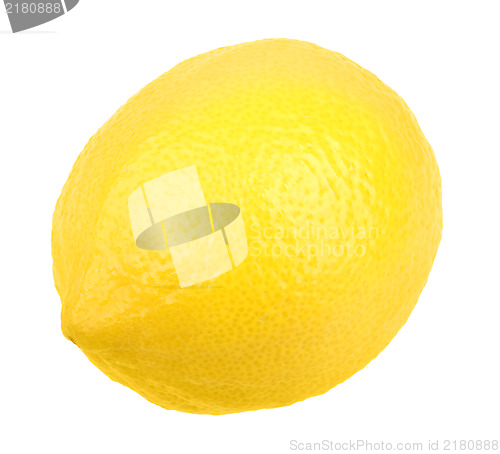 Image of One fresh yellow lemon