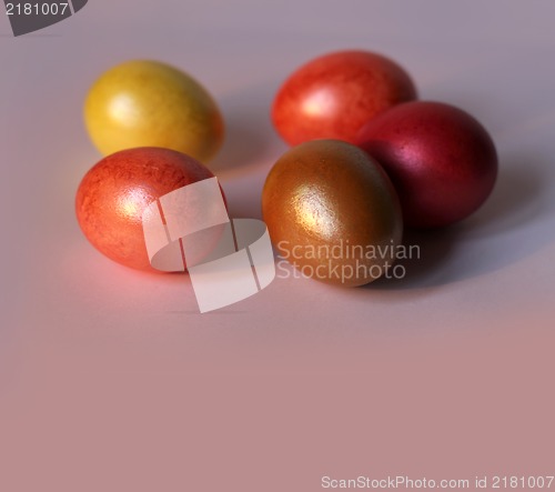 Image of Easter card, Easter eggs, Retro spring background