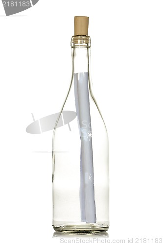 Image of Letter or message in a bottle