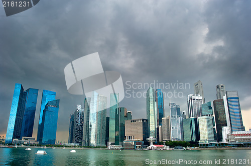Image of Singapore before the rain