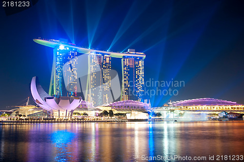 Image of Marina Bay Sands at night