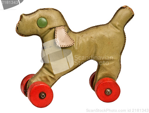 Image of vintage toy dog