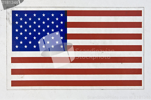 Image of american flag sticker