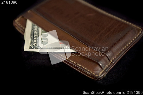 Image of wallet with hundred dollars