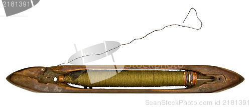 Image of vintage weaver spindle