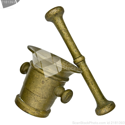 Image of vintage mortar and pestle