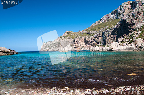 Image of Mountains and blue sea