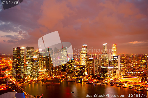 Image of Singapore at dusk