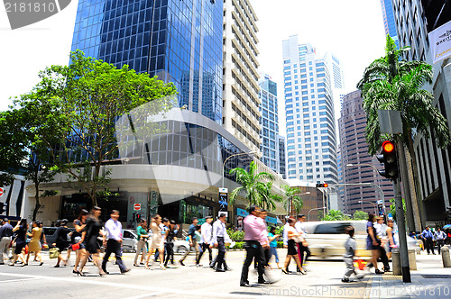 Image of Singapore rush hour