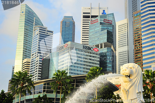 Image of Merlion statue