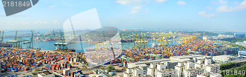 Image of Singapore port