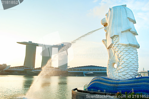 Image of Merlion statue