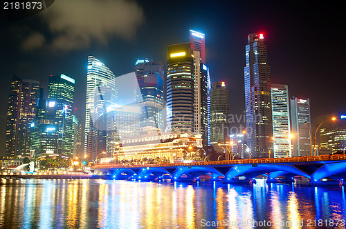 Image of Singapore at night