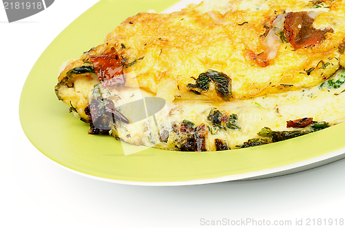 Image of Omelet with Tomatoes and Greens
