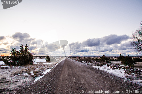 Image of Straight dirt road