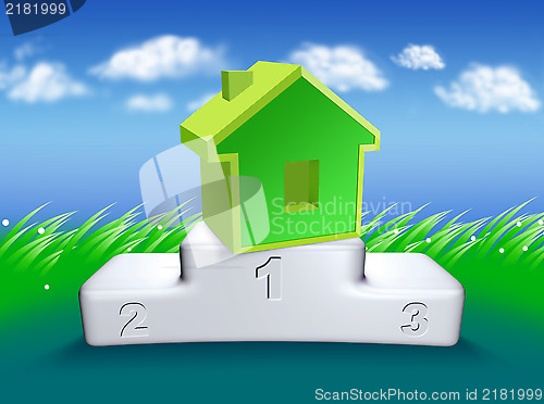 Image of house on the podium