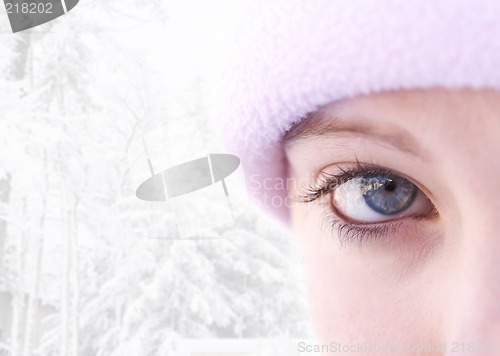 Image of Winter girl high-key