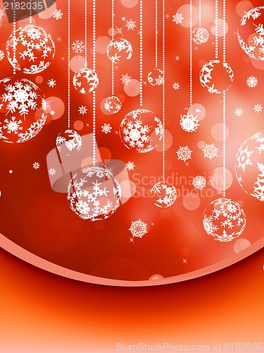 Image of Merry Christmas greeting card. EPS 8