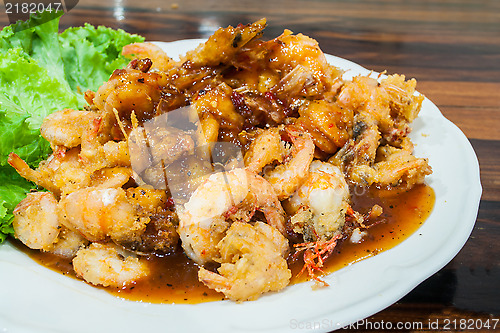 Image of Fried Prawns with Tamarind Sauce