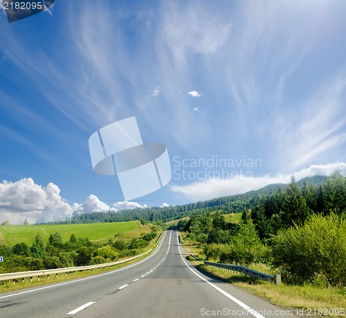 Image of road in mountain