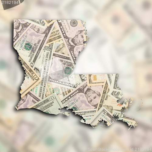 Image of Map of Louisiana