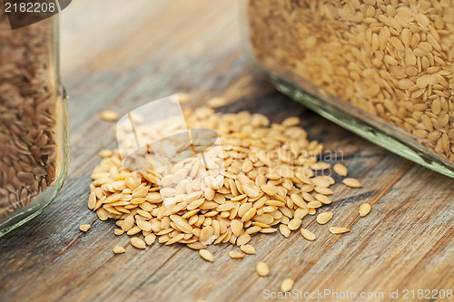 Image of gold flax seeds