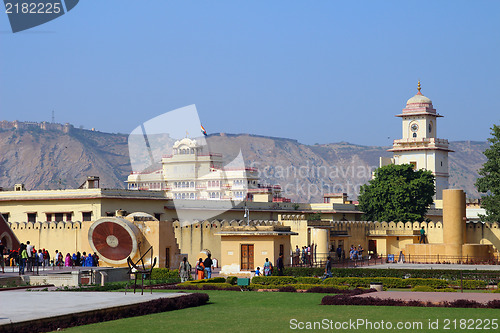 Image of old astrology observatory in Jaipur India