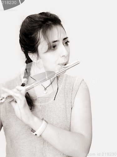 Image of Beautiful Flutist