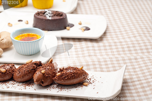 Image of group of various dessert cake 