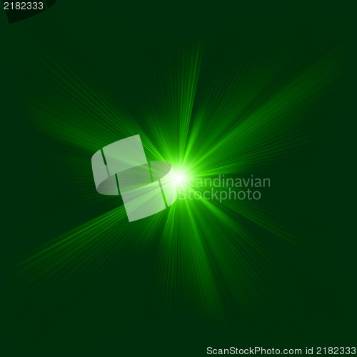 Image of Green color design with a burst. EPS 8