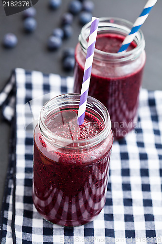 Image of Blueberry smoothies