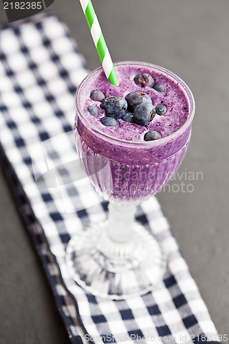 Image of Blueberry milk smoothie