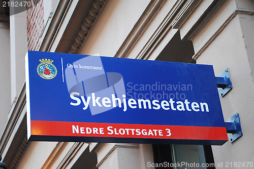 Image of Sykehjemsetaten sign