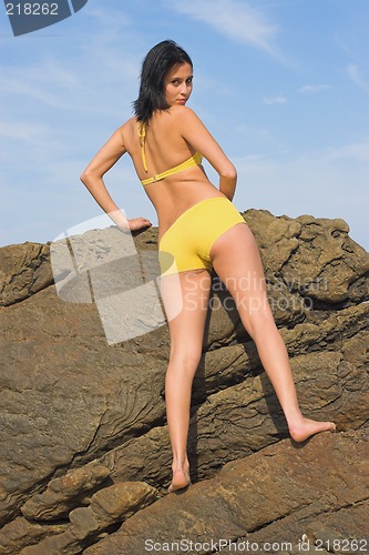 Image of yellow bikini