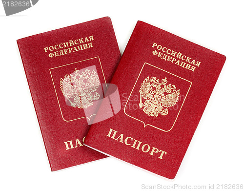Image of Two Russian international passport