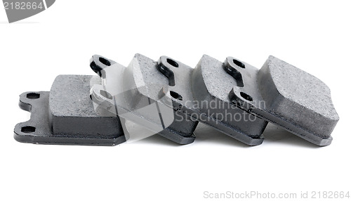 Image of Set of brake pads, isolate on white