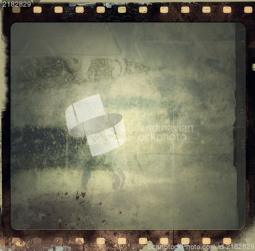 Image of Grunge film frame with space for text or image