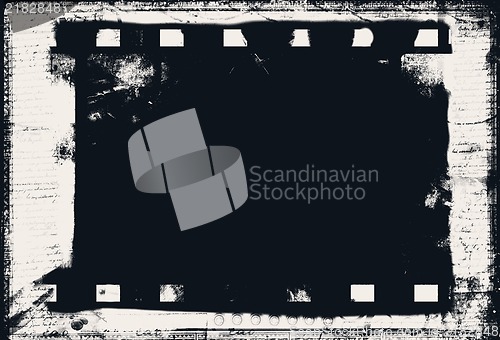 Image of Grunge film frame with space for text or image