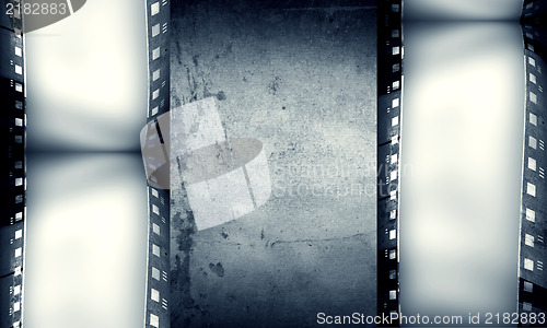 Image of Grunge film frame with space for text or image
