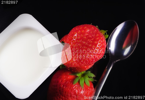 Image of Strawberry and yogurt