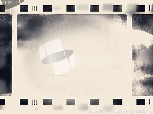 Image of Grunge film frame with space for text or image