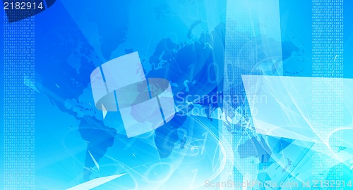 Image of Modern blue business background