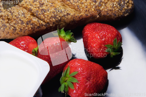 Image of Strawberry and yogurt