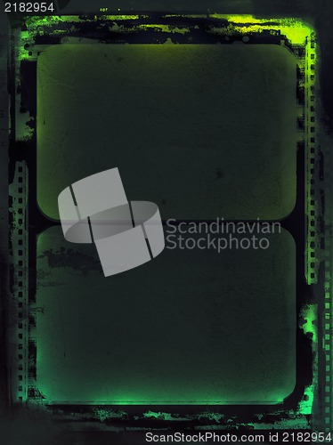 Image of Grunge film frame with space for text or image