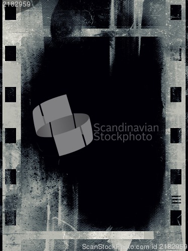 Image of Grunge film frame with space for text or image